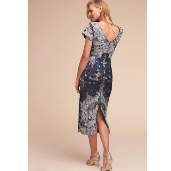 NWT BHLDN JS Collection Santiago Dress Navy/Cloud - Picture 4 of 12
